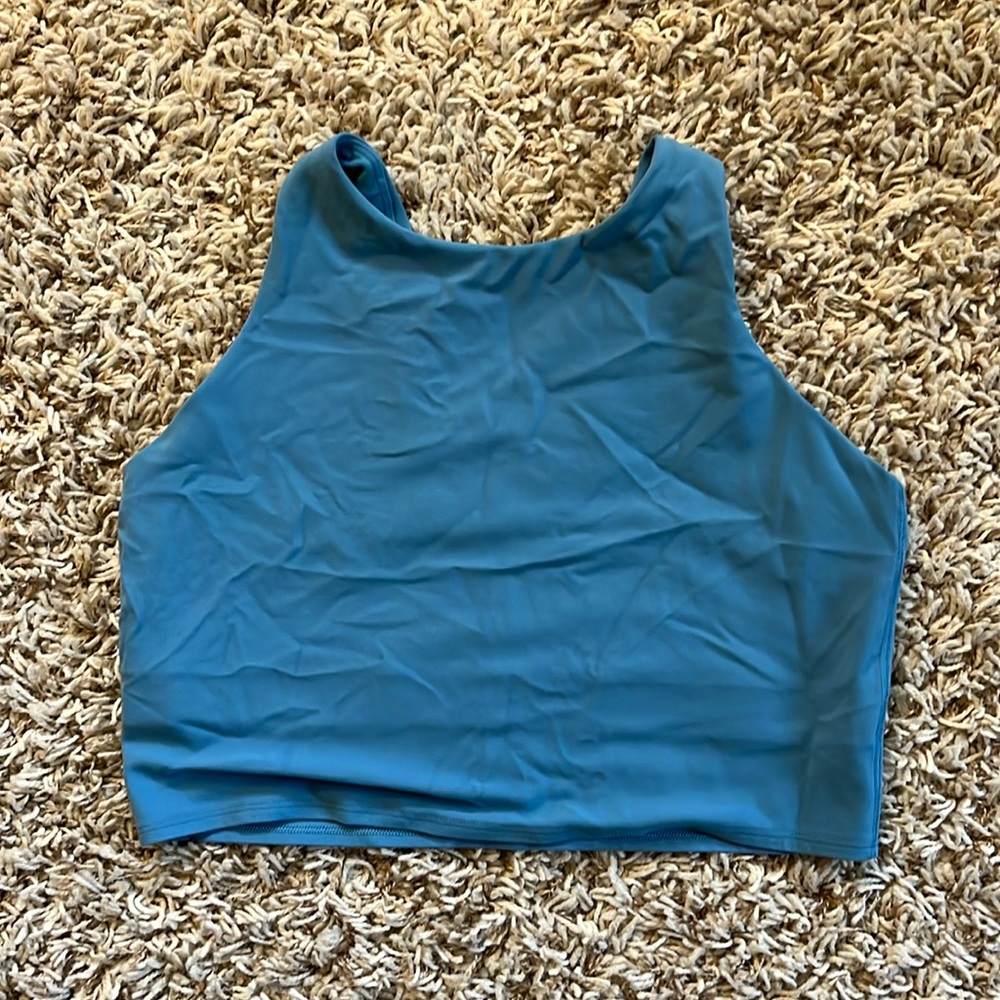 Athleta conscious crop skylark blue